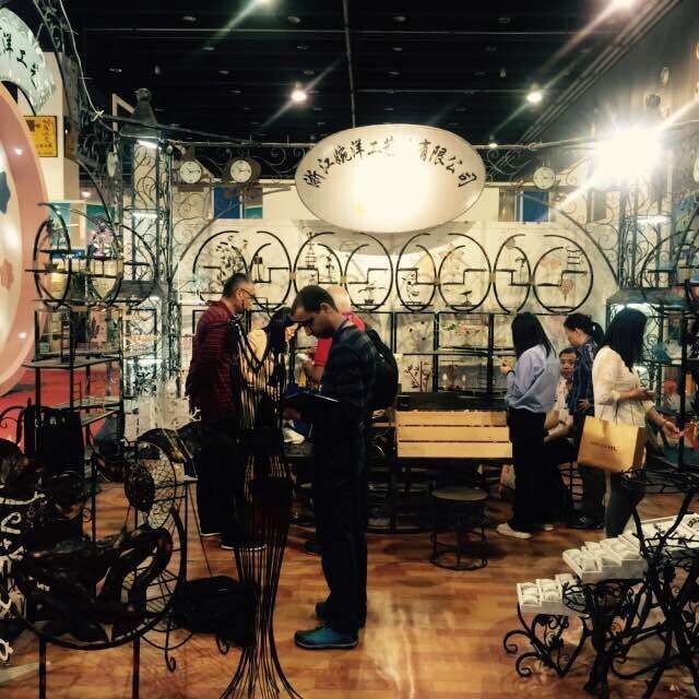铁艺厂家婉洋携众多铁艺产品参加2016中国国际电子商务博览会